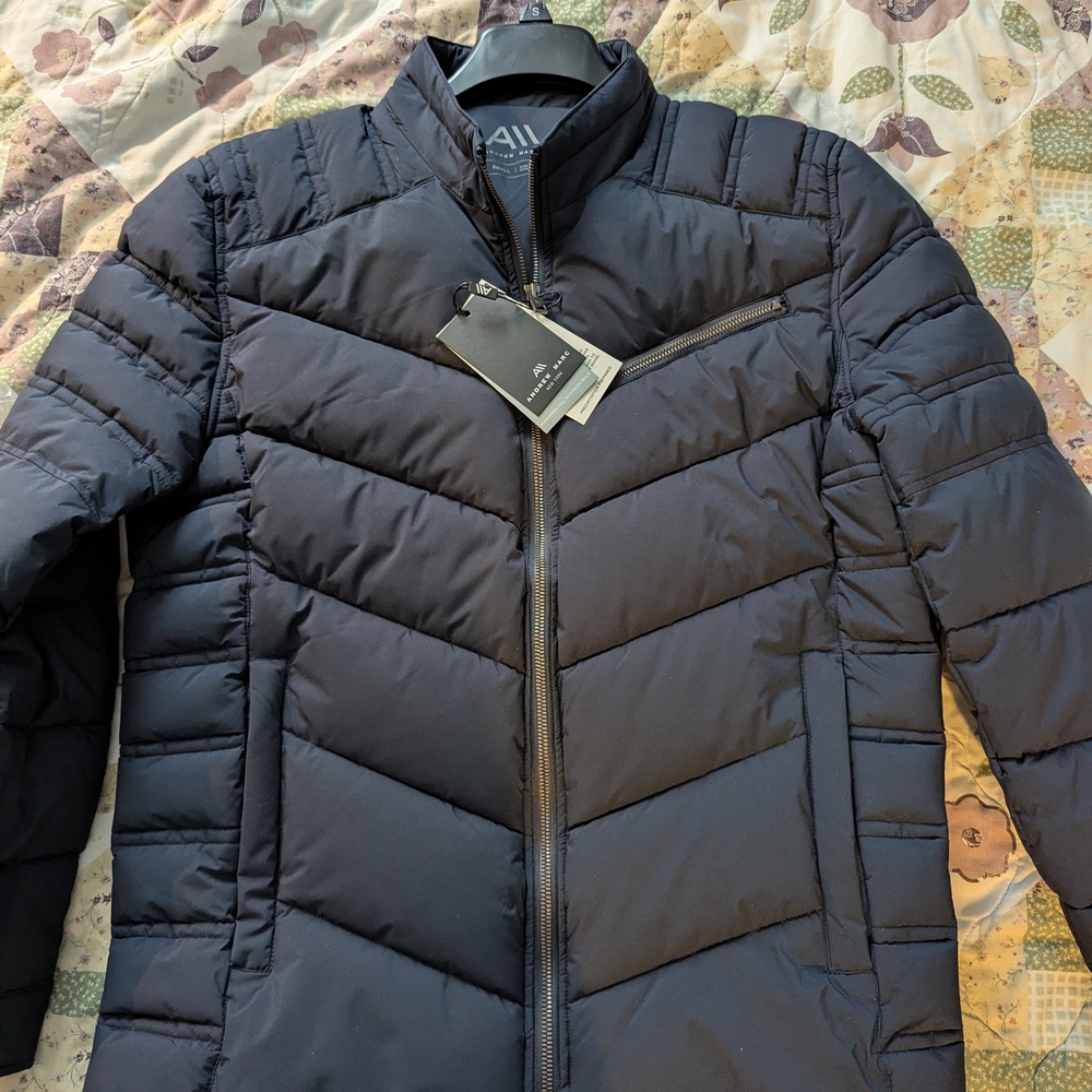Men's Navy Puffer Jacket